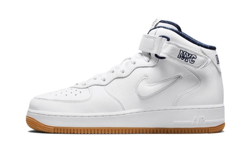 AIR FORCE 1 MID JEWEL NYC WHITE MIDNIGHT NAVY [DH5622-100]